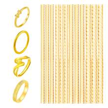 Ring Size Adjuster, Invisible Ring Sizer, Tightener, Reducer, Guard, Transparent Resizer Tool For Loose Rings - Gold - View 1