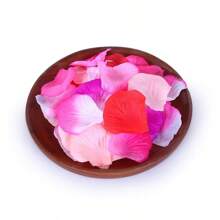 1000片/1包紡織布料紅玫瑰花瓣,用於婚禮慶典、酒吧、聚會、裝飾道具、仿真花 - 彩色 - 查看 4