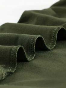 Tween Girls' Loose Fit Casual Leopard Print Colorblock Long Sleeve Round Neck T-shirt - Green - View 8