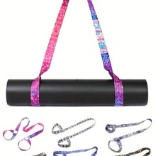 Adjustable Yoga Mat Carrier Strap, Yoga Mat Band, Shoulder Strap, Stretching Strap, Mat Storage Strap, Yoga Mat Bag - Multicolor - View 4