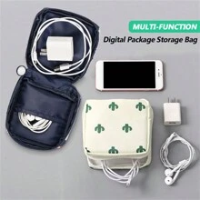 1個黑色檸檬時尚實用多功能旅行收納包-適合盥洗用品,衛生巾和化妝品! - 杏色 - 查看 2