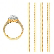 Ring Size Adjuster, Invisible Ring Sizer, Tightener, Reducer, Guard, Transparent Resizer Tool For Loose Rings - Gold - View 2