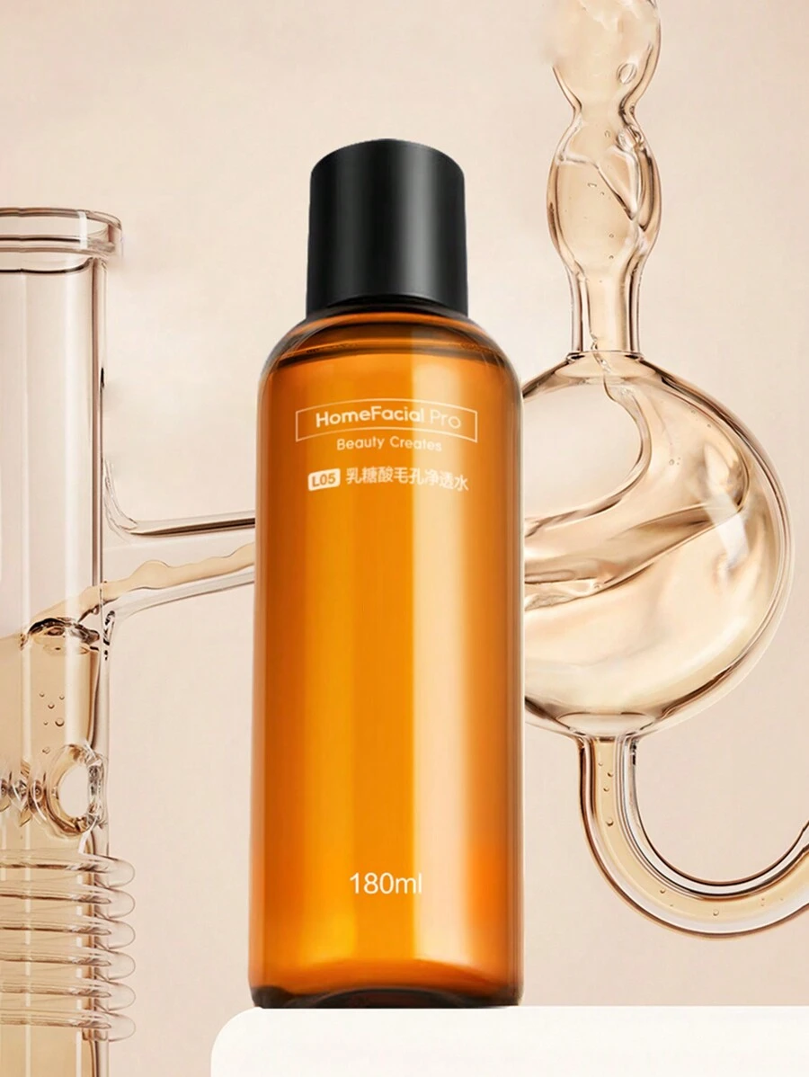 HomeFacialPro 溫和爽膚水180ml/50ml,普通瓶裝,縮小毛孔,去除黑頭,緊致肌膚,保濕,化妝前肌膚準備,可當做面膜使用,適合男女使用 - 棕色 - 查看 1