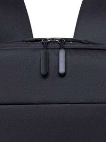 3 件套简约商务纯色大容量男士背包斜挎包钱包套装适合商务使用适合工作使用圣诞节爸爸礼物男士礼物男士礼品套装大学包父亲节礼物夏季新生书籍返校多功能宿舍大学 - 黑色 - 查看 7