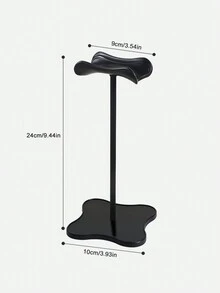 1個可拆卸掛式耳機架,適用於電競或音樂耳機展示 - 黑色 - 查看 3