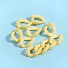 5pcs/pack Multicolor Oval Frosted Acrylic Chain Links For Connecting And Diy Jewelry Making Materials - Type B acrylic broken chain - View 16