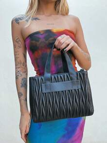 Women Tote Bags - 黑色 - 查看 2