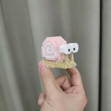 Cartoon Animal Assembly Block Set, Optional Snail, Hamster, Panda, Bird, Yellow Duck Shaped Models, Made Of Abs Material, Suitable For Entry-Level Decompression Construction Toy - Multicolor - View 4