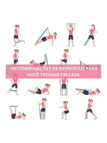Faixas Elásticas Mini-band Funcional Pilates Yoga 5 Unidades Malhar em casa