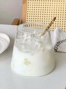 1 件 250 毫升创意底座式高硼硅玻璃杯，适用于家庭饮用果汁或饮料 - 無色 - 查看 4