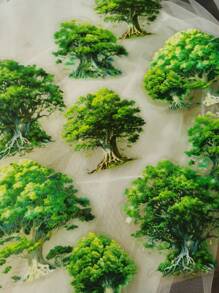 1pack/10pcs Pet Forest Scenery Decorative Stickers For Diy Journaling Back To School - Multicolor - View 2