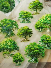 1pack/10pcs Pet Forest Scenery Decorative Stickers For Diy Journaling Back To School - Multicolor - View 1