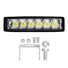 2 件 6led 汽車燈條 18w 工作燈聚光燈高亮防水汽車越野 Suv 卡車頭燈行車燈 12v 24v 6000k 適用於越野車卡車駕駛霧燈 Led 頭燈 - 黑色 - 查看 4