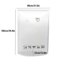 1pc Air-free Three-dimensional Vacuum Compression Bag Quilt Clothes Vacuum Storage Bag Vacuum Bag - Clear - View 5