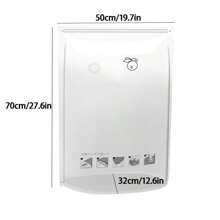 1pc Air-free Three-dimensional Vacuum Compression Bag Quilt Clothes Vacuum Storage Bag Vacuum Bag - Clear - View 7