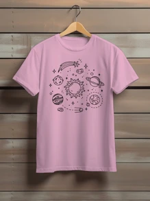 Men T-Shirts - Màu Hồng baby - Xem 1