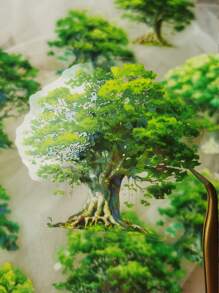 1pack/10pcs Pet Forest Scenery Decorative Stickers For Diy Journaling Back To School - Multicolor - View 3