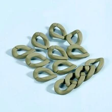 5pcs/pack Multicolor Oval Frosted Acrylic Chain Links For Connecting And Diy Jewelry Making Materials - Type B acrylic broken chain - View 9
