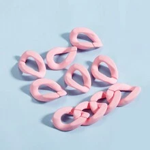 5pcs/pack Multicolor Oval Frosted Acrylic Chain Links For Connecting And Diy Jewelry Making Materials - Type B acrylic broken chain - View 14
