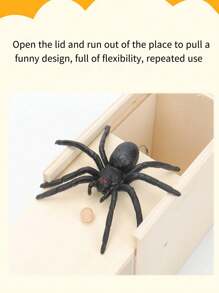 Novedoso Juguete De Araña Del Bromista Para Bromas Prácticas - Negro - Ver 8