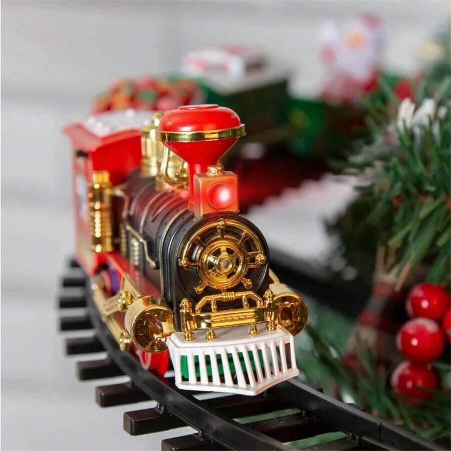 Tren Eléctrico De Juguete De Navidad Con Vías Para Decoración De Árbol De Navidad - Juguete de camioneta navideña - Ver 1
