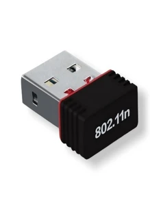 Antena Receptora Mini Adaptador USB Wifi Nano - Negro - Ver 5