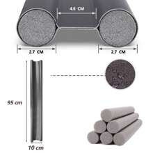 Guardapolvo y Protector Tira de Sellado para Puerta - Cubre Polvo Puerta, Tope para Puerta de Bajo con Tiras de Espuma para Polvo Prevención, Reducir de la Luz del Ruido - Todo Incluido - Negro - Ver 2