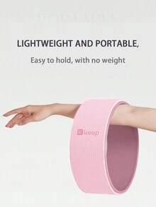 適用於初學者的瑜伽輪健身器材,可拉伸後背,背部彎曲環,普拉提圓 - 粉色 - 查看 7