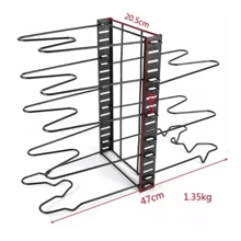 8 Estantes Organizadores Ajustables para Ollas y Sartenes, Ideal para Cocina, Alacena y Encimeras, Perfecto para Regalos de Navidad y Año Nuevo, Organización de Espacios Festivos - Negro - Ver 5