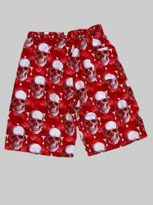 Men Shorts - 紅色 - 查看 3