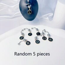 1pc Turtle Decor Navel Belly Ring Stainless Steel Fashion Punk Perfect Piercing For Women & Men Body Jewelry Gift - Multicolor - View 8