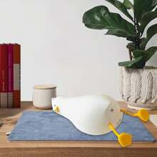 1只平躺的鴨子燈,可充電矽膠小夜燈,可調光可愛的黃色小鴨燈,可供哺乳使用的床頭燈,卡哇伊房間裝飾,萬聖節,感恩節,聖誕節禮物