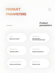 1pc 5cm Wide TPE Wheel Stainless Steel Pipe Single Abdominal Wheel For Indoor Exercise Equipment - Black - View 2