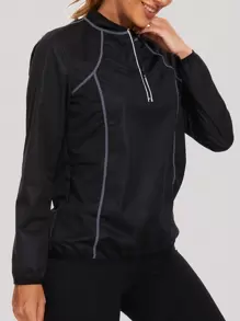 女款桑拿服,減重運動塑身長袖健身運動夾克