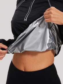 女款桑拿服,減重運動塑身長袖健身運動夾克