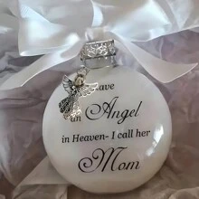 1pc Memorial Angel In Heaven Plastic Hanging Ornament With Feathers, In-Loving-Memory Decoration - commemorative ball - View 9