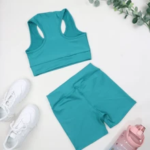 Women Sports Sets - màu xanh lá - Xem 2