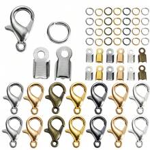 80pcs/set Lobster Clasp & Connector Single Loop Mixed Kit For Diy Making Bracelet, Necklace - Set - View 4