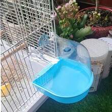 鳥浴盆碗，適用於鸚鵡，掛在鳥籠中的浴室配件，寵物用品-隨機顏色 - 彩色 - 查看 4