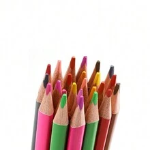 Una caja de 12 lápices de dos colores, juego de 24 colores, para dibujar y colorear - Multicolor - Ver 5