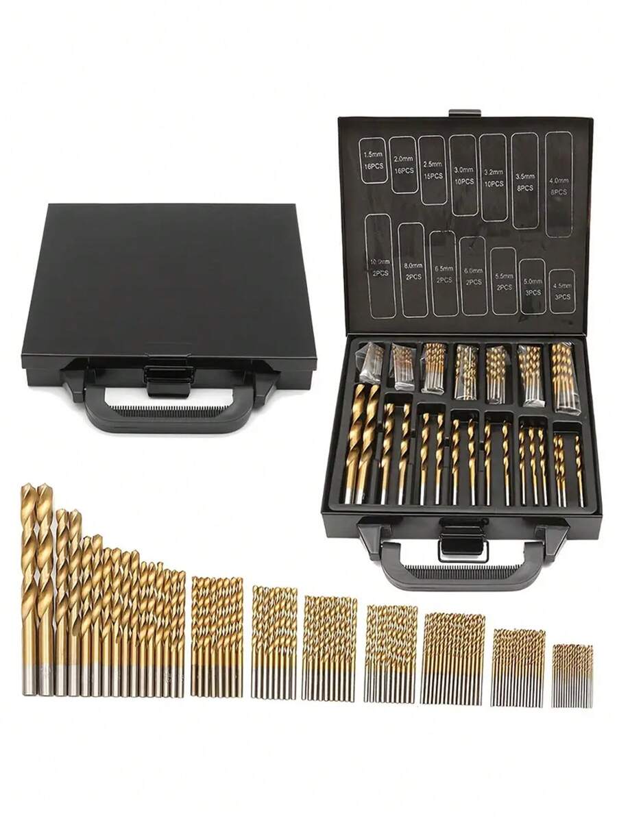 10 件（0.5-2 毫米）/20 件（0.3-1.6 毫米）/25 件（0.5-3.0 毫米）/99 件（1.5-10 毫米）/150 件（0.4-3.2 毫米）迷你微型鑽頭套裝。圓柄麻花鑽、高速鋼微型鑽頭、螺旋螺桿公制複合絲錐鑽頭套裝、木工塑膠金屬切削鑽孔拋光工具,適用於 Diy 木工雕刻、建築維護、寶石雕刻。