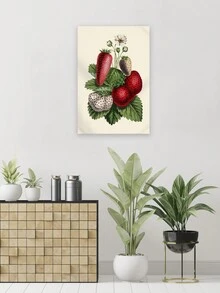 1pc Fruit Tapestry, Botanical Wall Hanging Decor - Orange - View 8