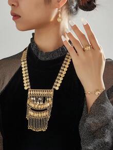 1套時尚優雅的珠寶套裝,適合女士聚會、日常穿著和約會,絕佳禮品選擇