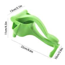 1件手動榨汁機,多功能小型家庭榨汁機,壓汁機果渣分離器 - 綠色 - 查看 3