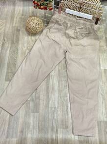 Plus Size Pants - 米色 - 查看 2