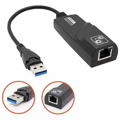 Adaptador Usb Ethernet 3.0 Gigabit 10/100/1000 Pc Notebook