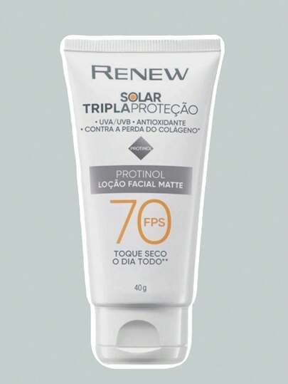 Avon Protetor Solar Facial Renew Tripla Proteção Fps70 - 40G Festa Junina