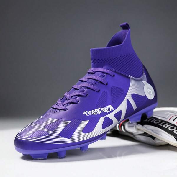 1pair Outdoor Men's Professional Football Shoes With Antislip Studs