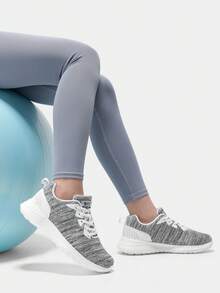 STQ Womens Water Resistant Walking Shoes With Arch Support Athletic Tennis Sneakers - 混合白 - 查看 3