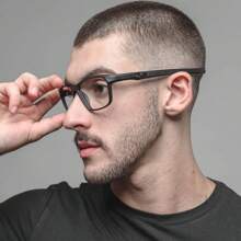 Men Eyeglasses - 黑色 - 查看 1